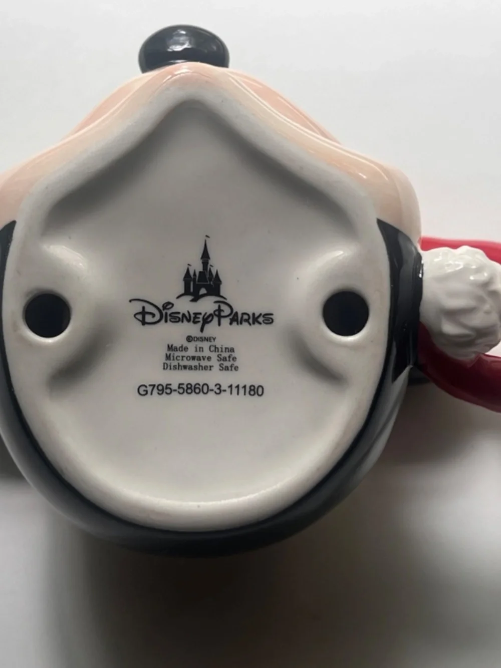 Disney Mickey Mouse Christmas Glass Mug with 2 GLASS spoons New without Box